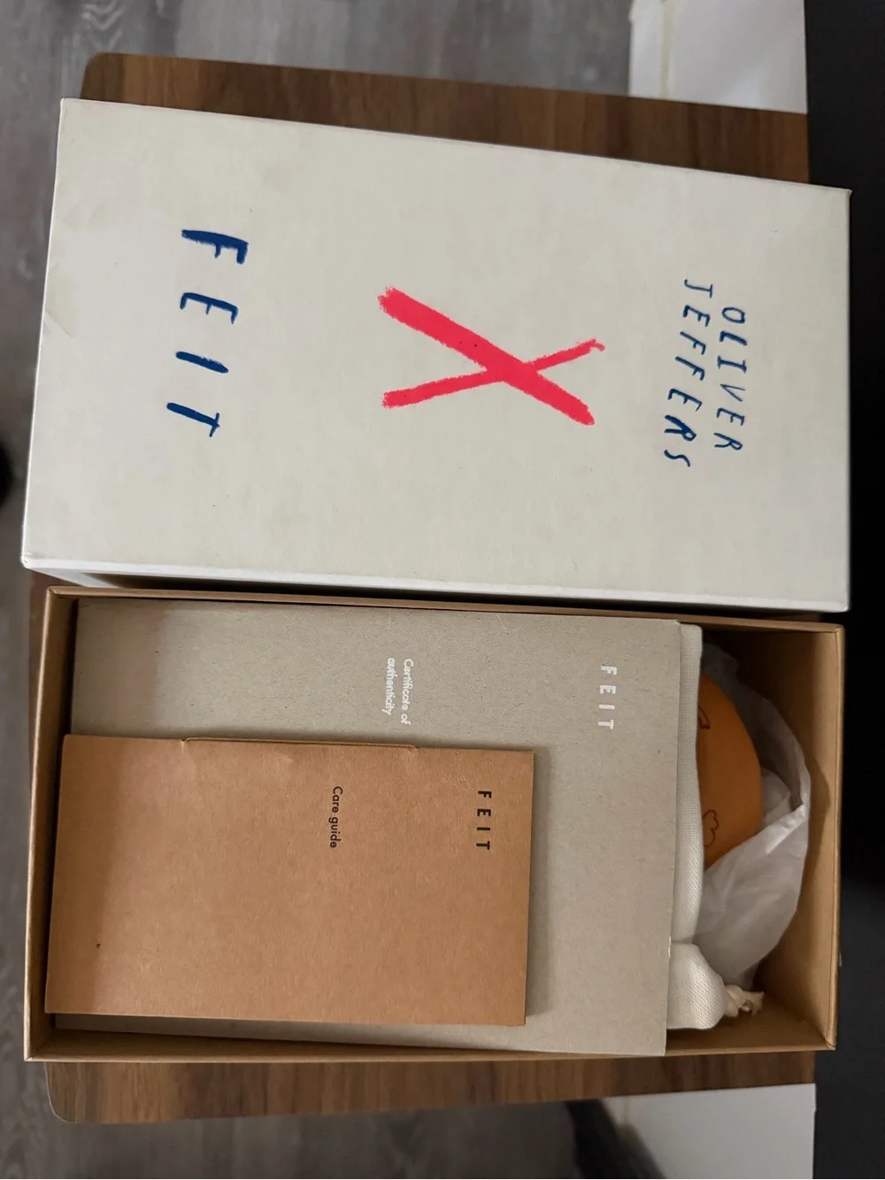 Oliver Jeffers x FEIT Slippers Kids Leather Size Eu 33